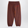 Mini Rodini Brown striped jogging trousers