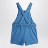 Mini Rodini Light blue denim overall with musical notes