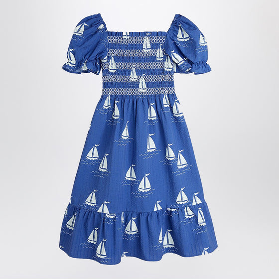 Mini Rodini Blue dress with sailboats
