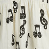 Mini Rodini White dress with musical notes