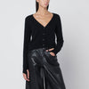 Roberto Collina Short black cashmere cardigan