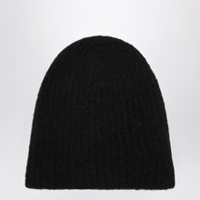  Roberto Collina Black cashmere ribbed beanie