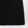 Roberto Collina Black cashmere ribbed beanie