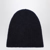 Roberto Collina Cashmere ribbed navy hat