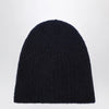 Roberto Collina Cashmere ribbed navy hat