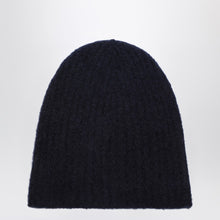  Roberto Collina Cashmere ribbed navy hat