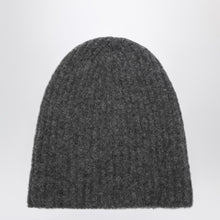  Roberto Collina Charcoal cashmere ribbed beanie