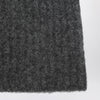 Roberto Collina Charcoal cashmere ribbed beanie