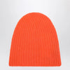 Roberto Collina Orange cashmere ribbed beanie