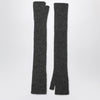 Roberto Collina Long grey gloves in cashmere and silk blend