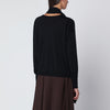 Roberto Collina Black sweater with scarf