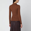 Roberto Collina Tobacco wool cardigan