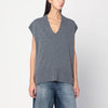 Roberto Collina Oversized grey wool vest