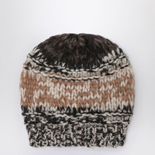  Roberto Collina Camel mouliné-effect beanie