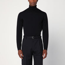  Roberto Collina Black wool turtleneck sweater
