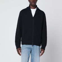  Roberto Collina Navy blue wool zip cardigan