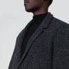 Roberto Collina Anthracite grey jacket-style cardigan