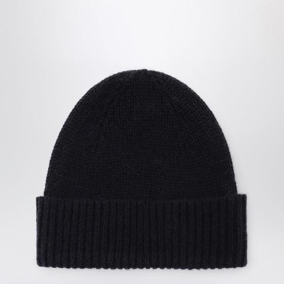 Roberto Collina Cashmere Beanie in Navy Blue