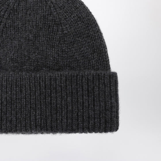 Roberto Collina Cashmere Beanie in Anthracite Grey