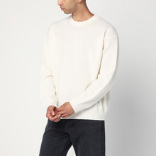  Roberto Collina White sweater in wool and cashmere