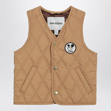  Mini Rodini Beige Ritzratz quilted vest