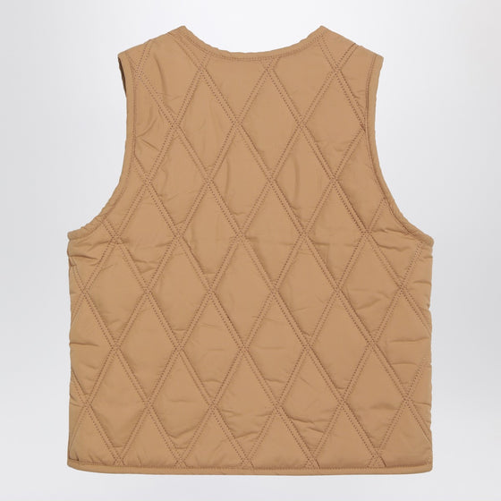 Mini Rodini Beige Ritzratz quilted vest