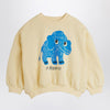 Mini Rodini Ivory sweatshirt with mammoth print