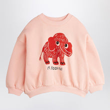  Mini Rodini Pink sweatshirt with mammoth print