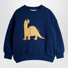  Mini Rodini Dino application blue sweatshirt