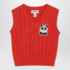 Mini Rodini Red Panda cable knit slipover