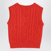 Mini Rodini Red Panda cable knit slipover