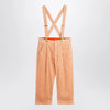 Mini Rodini Pink corduroy trousers with suspenders