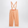 Mini Rodini Pink corduroy trousers with suspenders