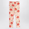 Mini Rodini Pink leggings with mammoth print