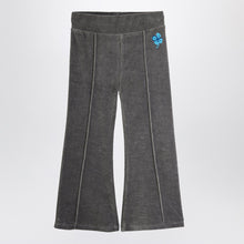  Mini Rodini Grey flared velvet trousers