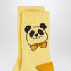 Mini Rodini Two pairs of socks with panda and cat motif