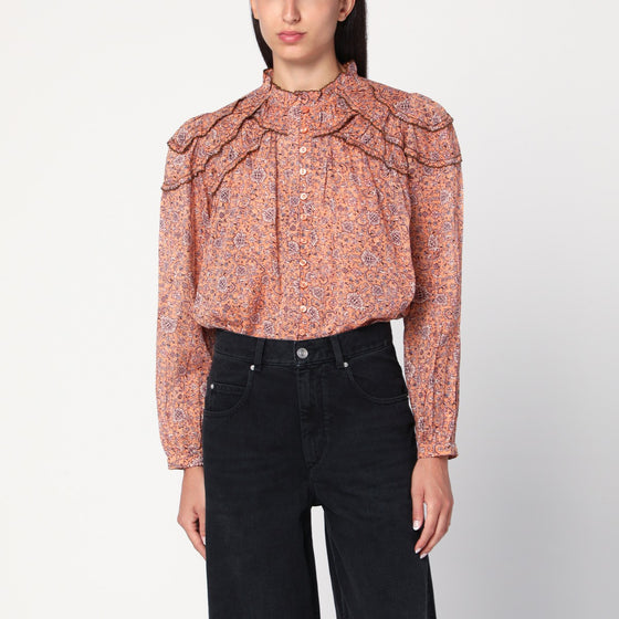 ISABEL MARANT Étoile Christa blouse with tapestry print