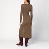 ISABEL MARANT Étoile Khaki Jelina draped jersey dress