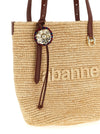 Paco Rabanne Natural Raffia Tote Bag Shopping Bag