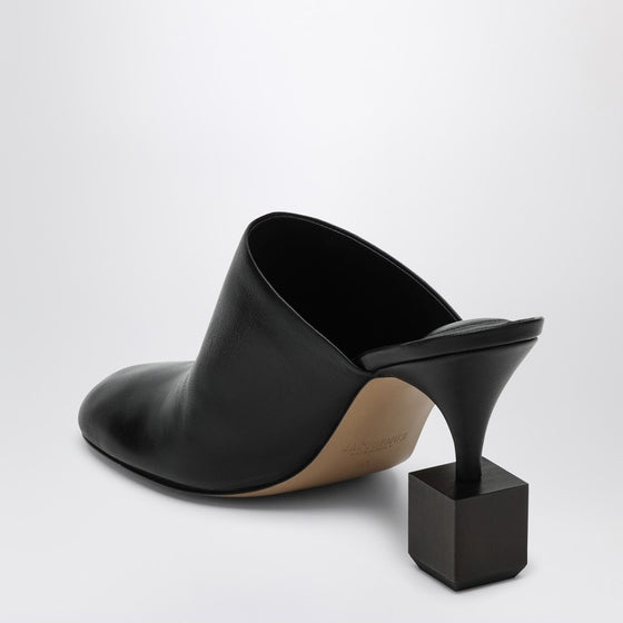 JACQUEMUS Black mule with geometric heel
