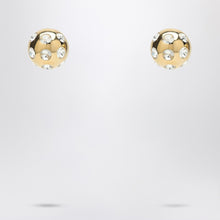  JACQUEMUS Square Round Earrings with rhinestones