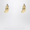 JACQUEMUS Banana earrings with rhinestones