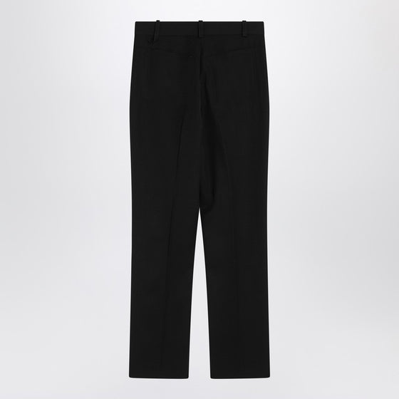 JACQUEMUS Black trousers in cotton blend
