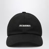 JACQUEMUS Black baseball cap with logo