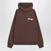 JACQUEMUS Brown cotton hoodie