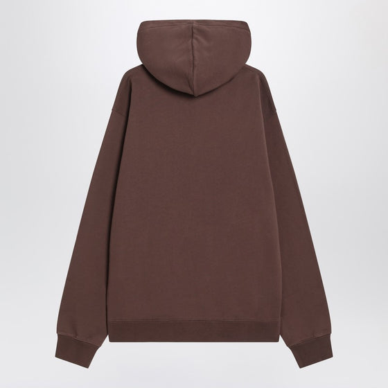 JACQUEMUS Brown cotton hoodie