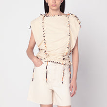  ISABEL MARANT Top Zohra écru in cotton