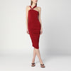 ISABEL MARANT One-shoulder Ethel dress in light burgundy