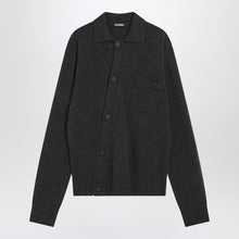 JACQUEMUS Dark grey wool and cashmere cardigan