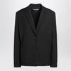 JACQUEMUS Black single-breasted wool jacket